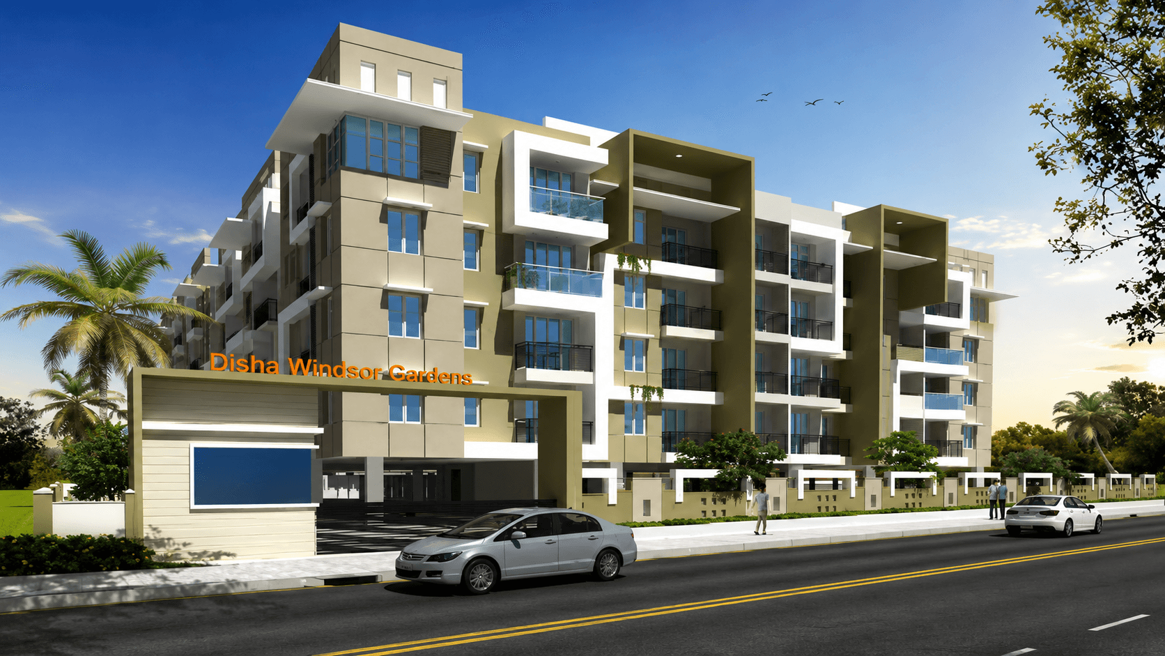 Disha Windsor Gardens residential towers view